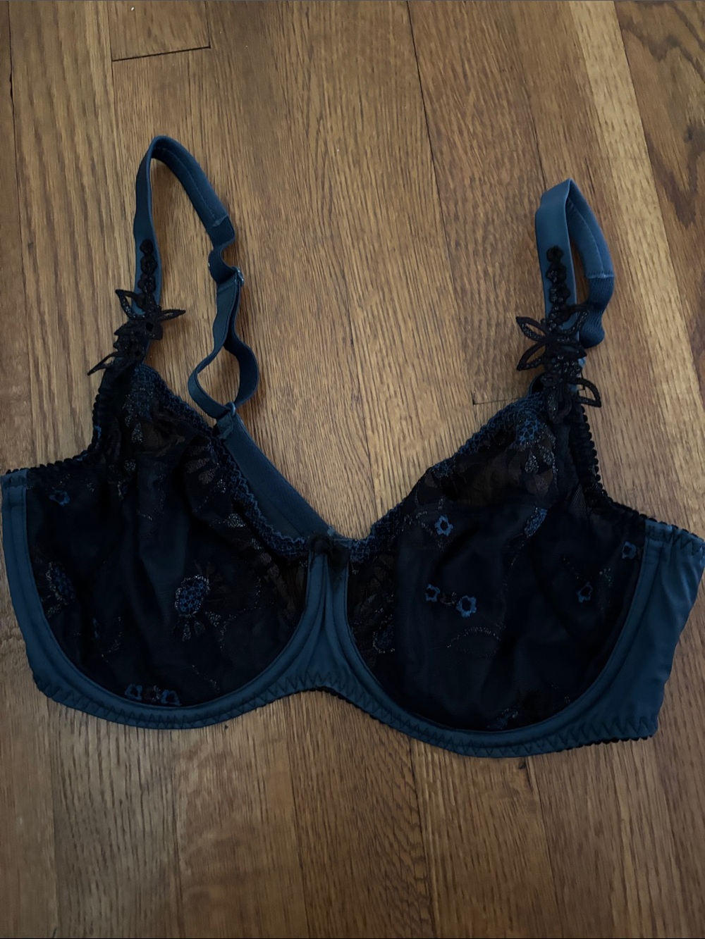 Prima Donna Black Sheer Lace Underwire Bra